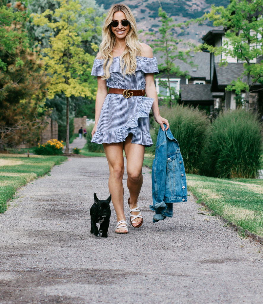 off the shoulder dress