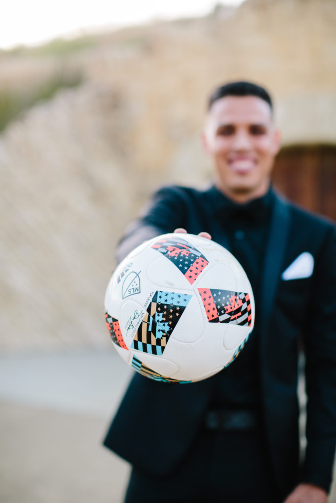 A Soccer Star and Fashion Blogger Share Their Santa Barbara Wedding
